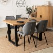 Mebel Elite Стол Tomas, раскладной, 130–230 см, дуб «Золотой»/чёрный, ME.TOMAS/DZ/S - Home Club, изображение 3