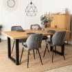Mebel Elite Стол Tomas, раскладной, 130–230 см, дуб «Золотой»/чёрный, ME.TOMAS/DZ/S - Home Club, изображение 5