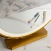 Mebel Elite Туалетний столик Ashley, сірий/золотий, ME.ASHLEY/P/ZL/B - Home Club, зображення 5