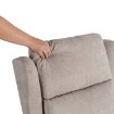 Mebel Elite Розкладне крісло з функцією масажу Sebastian, бежеве, з тканинною оббивкою, ME.SEBASTIAN/BZ/T/FW - Home Club, зображення 12