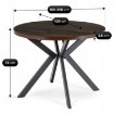 Mebel Elite Стол Lukas, раскладной, 100–250 см, орех/чёрный, ME.LUKAS/O/CZ/S - Home Club, изображение 7