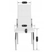 Mebel Elite Стул Molly, белый, экокожа, ME.MOLLY/B/CH/E/K - Home Club, изображение 6