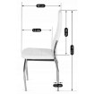 Mebel Elite Стул Molly, белый, экокожа, ME.MOLLY/B/CH/E/K - Home Club, изображение 7