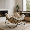 Mebel Elite Кресло-качалка Elton, бежевого цвета, ME.ELTON/BZ/T/FW - Home Club, изображение 2