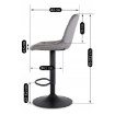 Mebel Elite Стул Arcos 2, серый, велюровый, ME.ARCOS2/P/V/H - Home Club, изображение 10