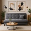 Mebel Elite Набор из 2 диванов-кроватей Lima, серый, PPHUE.MARIO/PAROS6/Z2/WER - Home Club, изображение 2