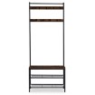 Mebel Elite Вешалка для прихожей Jett 70 см с полками, дуб рустикальный/чёрный, ME.JETT/DRU/CZ/WIE - Home Club, изображение 5