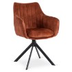 Mebel Elite Обертове крісло Mumbai, руде, велюрове, ME.MUMBAI/RD/V/K - Home Club, зображення 6