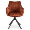 Mebel Elite Обертове крісло Mumbai, руде, велюрове, ME.MUMBAI/RD/V/K - Home Club, зображення 7