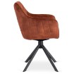 Mebel Elite Обертове крісло Mumbai, руде, велюрове, ME.MUMBAI/RD/V/K - Home Club, зображення 8