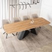 Mebel Elite Стол Verona, керамический, раскладной, 160–240 см, дуб/чёрный, ME.VERONA/D/CZ/CER/S160-220 - Home Club, изображение 3