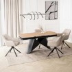 Mebel Elite Стол Verona, керамический, раскладной, 160–240 см, дуб/чёрный, ME.VERONA/D/CZ/CER/S160-220 - Home Club, изображение 4