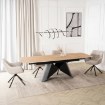Mebel Elite Стол Verona, керамический, раскладной, 160–240 см, дуб/чёрный, ME.VERONA/D/CZ/CER/S160-220 - Home Club, изображение 5
