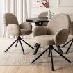 Mebel Elite Обертове крісло Musso, коричневе, з тканини «букле», ME.MUSSO/BR/CZ/TB/K - Home Club, зображення 2