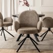 Mebel Elite Обертове крісло Musso, коричневе, з тканини «букле», ME.MUSSO/BR/CZ/TB/K - Home Club, зображення 3