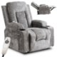 Mebel Elite Розкладне крісло з функцією масажу Box, сіре, велюрове, ME.BOX/P/V/FW - Home Club