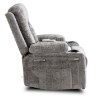 Mebel Elite Розкладне крісло з функцією масажу Box, сіре, велюрове, ME.BOX/P/V/FW - Home Club, зображення 5