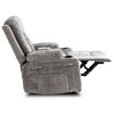Mebel Elite Розкладне крісло з функцією масажу Box, сіре, велюрове, ME.BOX/P/V/FW - Home Club, зображення 6
