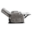 Mebel Elite Розкладне крісло з функцією масажу Box, сіре, велюрове, ME.BOX/P/V/FW - Home Club, зображення 7