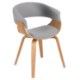 Mebel Elite Стул Gary 2, серый/золотой дуб, ME.GARY2/P/DZ/T/DG/K - Home Club