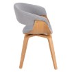 Mebel Elite Стул Gary 2, серый/золотой дуб, ME.GARY2/P/DZ/T/DG/K - Home Club, изображение 8