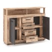 Mebel Elite Комода Blago Midi B 119,5 см, «Сирий дуб»/«Графіт», W.LUNA/MIDIB/OSL/MA/KOM2D4S - Home Club, зображення 4