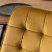 Mebel Elite Комплект: стіл Harry 102–142 см, дуб Craft/чорний, та 4 стільці Rick, гірчичний, W.HARRY/DC/CZ/S/RICK/CU/V/Z4/K - Home Club, зображення 5