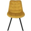 Mebel Elite Комплект: стіл Harry 102–142 см, дуб Craft/чорний, та 4 стільці Rick, гірчичний, W.HARRY/DC/CZ/S/RICK/CU/V/Z4/K - Home Club, зображення 12