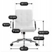 Mebel Elite Поворотный кресло Astro для подростков, белый, из экокожи, ME.ASTRO/B/CH/E/FO - Home Club, изображение 7
