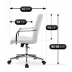 Mebel Elite Поворотный кресло Astro для подростков, белый, из экокожи, ME.ASTRO/B/CH/E/FO - Home Club, изображение 8