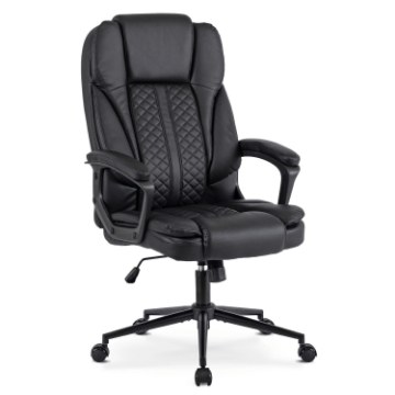 Mebel Elite Вращающееся кресло Phonix, чёрный, искусственная кожа, ME.PHONIX/CZ/E/FO - Home Club