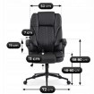 Mebel Elite Вращающееся кресло Phonix, чёрный, искусственная кожа, ME.PHONIX/CZ/E/FO - Home Club, изображение 10