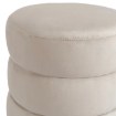 Mebel Elite Мягкий пуф Aura кремового цвета из велюра, ME.AURA/KR/V/PUF - Home Club, изображение 4