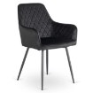 Mebel Elite Стул Bresso, черный, велюровый, ME.BRESSO/CZ/V/K - Home Club