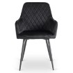 Mebel Elite Стул Bresso, черный, велюровый, ME.BRESSO/CZ/V/K - Home Club, изображение 6