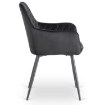 Mebel Elite Стул Bresso, черный, велюровый, ME.BRESSO/CZ/V/K - Home Club, изображение 7