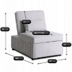Mebel Elite Раскладной кресло Iberis 67 см для сна, серого цвета, ME.IBERIS/P/T/FW67 - Home Club, изображение 16