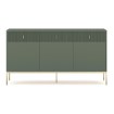 Mebel Elite Комод Marcos 155 см, зелений, W.MAGGIORE/MA03/Z/N.ZL/U.ZL/KOM3D3S - Home Club, зображення 3