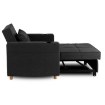 Mebel Elite Розкладне крісло Solor, чорне, ME.SOLOR/CZ/T/FW - Home Club, зображення 4