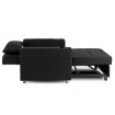 Mebel Elite Розкладне крісло Solor, чорне, ME.SOLOR/CZ/T/FW - Home Club, зображення 5