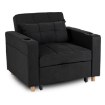 Mebel Elite Розкладне крісло Solor, чорне, ME.SOLOR/CZ/T/FW - Home Club, зображення 7