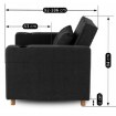 Mebel Elite Розкладне крісло Solor, чорне, ME.SOLOR/CZ/T/FW - Home Club, зображення 12