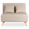 Mebel Elite Двухместное раскладное кресло Marry 2, бежевого цвета, ME.MARRY2/BZ/DNAT/T/FW - Home Club, изображение 3