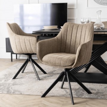Mebel Elite Вращающееся кресло Mumbai бежевого цвета, ME.MUMBAI/BZ/T/K - Home Club