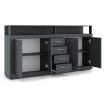 Mebel Elite Комод Blago 190 см, антрацит, W.LUNA/ANT/KOM4D4S - Home Club, изображение 3