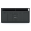 Mebel Elite Комод Blago 190 см, антрацит, W.LUNA/ANT/KOM4D4S - Home Club, изображение 4