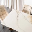 Mebel Elite Стол Luigi, керамический, раскладной, 160–240 см, белый мрамор/золотой, ME.LUIGI/B/ZL/S160-240 - Home Club, изображение 6
