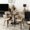 Mebel Elite Стул Gary из велюра, бежевый/орех, ME.GARY/BZ/O/V/DG/K - Home Club, изображение 2