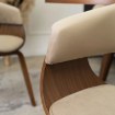 Mebel Elite Стул Gary из велюра, бежевый/орех, ME.GARY/BZ/O/V/DG/K - Home Club, изображение 6