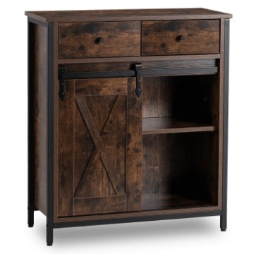 Mebel Elite Комод с ящиками Cole 70 см, дуб рустикальный/чёрный, ME.COLE/DRU/CZ/KOM - Home Club